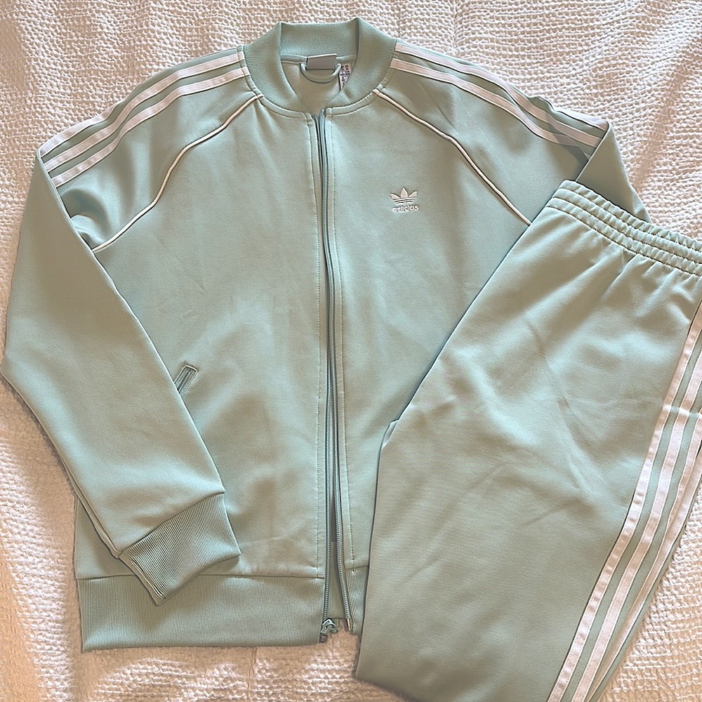 Adidas Track Suit Size: M Color: Mint Green